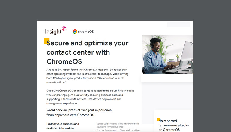 Article Secure and Optimize Your Contact Center With ChromeOS  Image