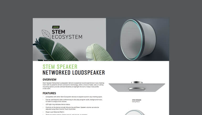 Article Stem Speaker Networked Loudspeaker Image