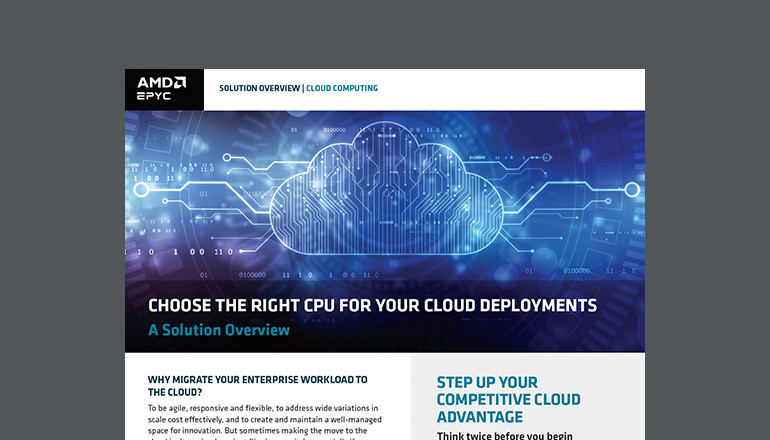 Article Choose The Right CPU For Your Cloud Deployments  Image