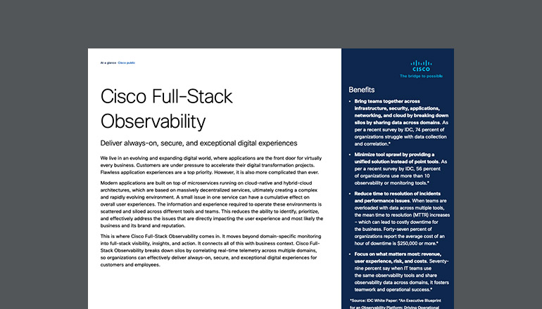 Article Cisco Full-Stack Observability  Image