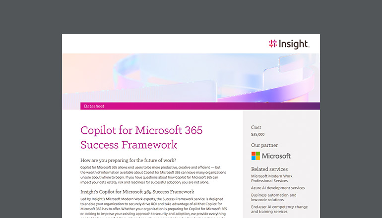 Article Copilot for Microsoft 365 Success Framework Image