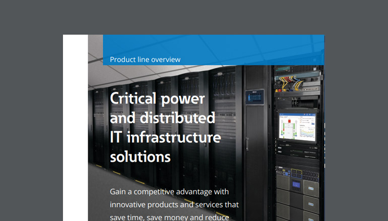 Article Critical Power and Distributed IT Infrastructure Solutions  Image