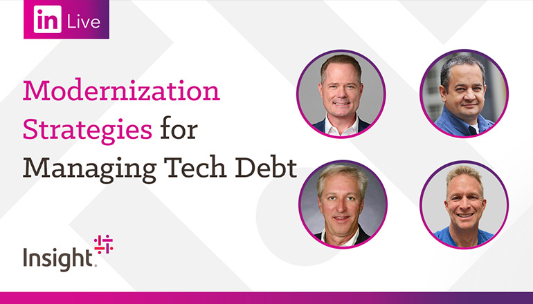 Article LinkedIn Live: Modernization Strategies for Managing Tech Debt Image