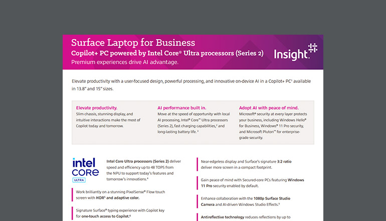 Article Surface Laptop for Business, Copilot+ PC powered by Intel Image