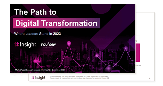 Solution TI. Vignette du rapport The Path to Digital Transformation Report.