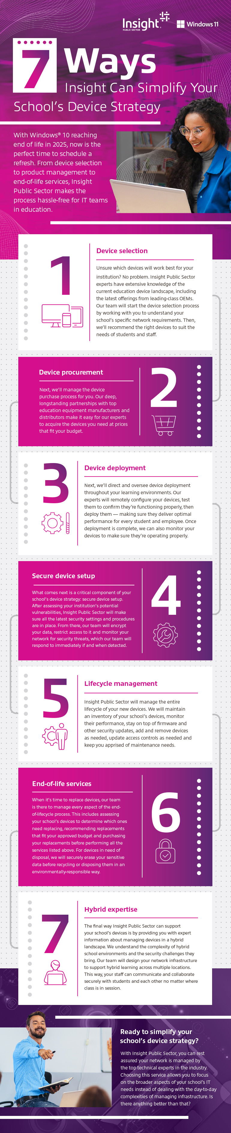 7 Ways Insight Can Simplify Your School’s Device Strategy infographic