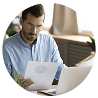 Man reading some documents