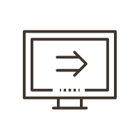 Monitor graphic icon