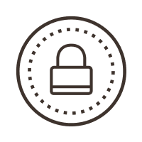 Security lock graphic icon