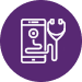 Mobile healthcare icon