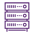 Network racks icon graphic
