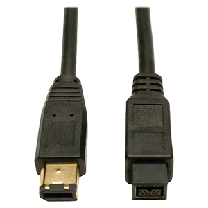 Front facing image of FireWire cables