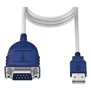 Front facing image of Serial cables