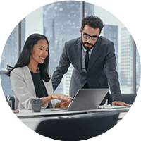 teammate working together