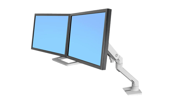 Dual monitor arm accessories