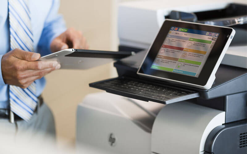 HP user on print device