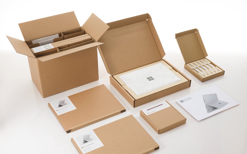 Sustainable packaging for Microsoft products