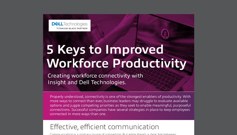 Infographic 5 ways to Improved Workforce Productivity