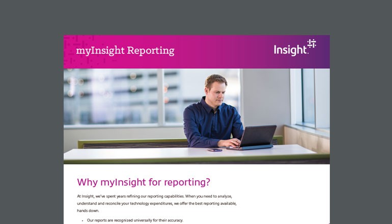 myInsight Reporting datasheet cover