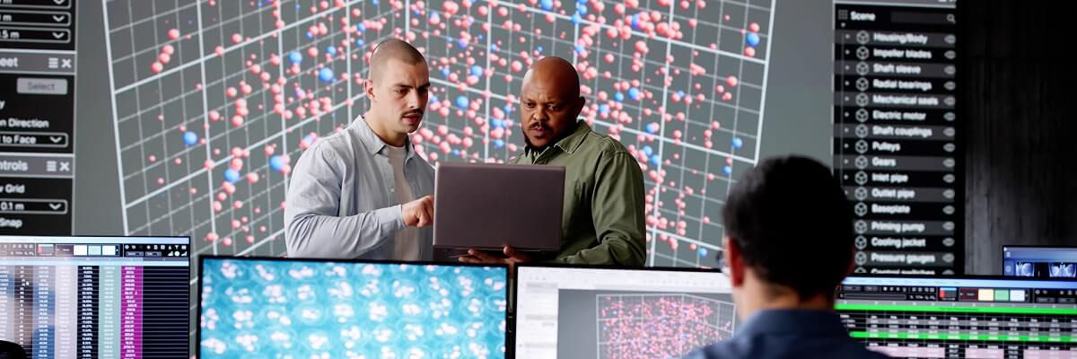 Businesswoman with tablet outside in city