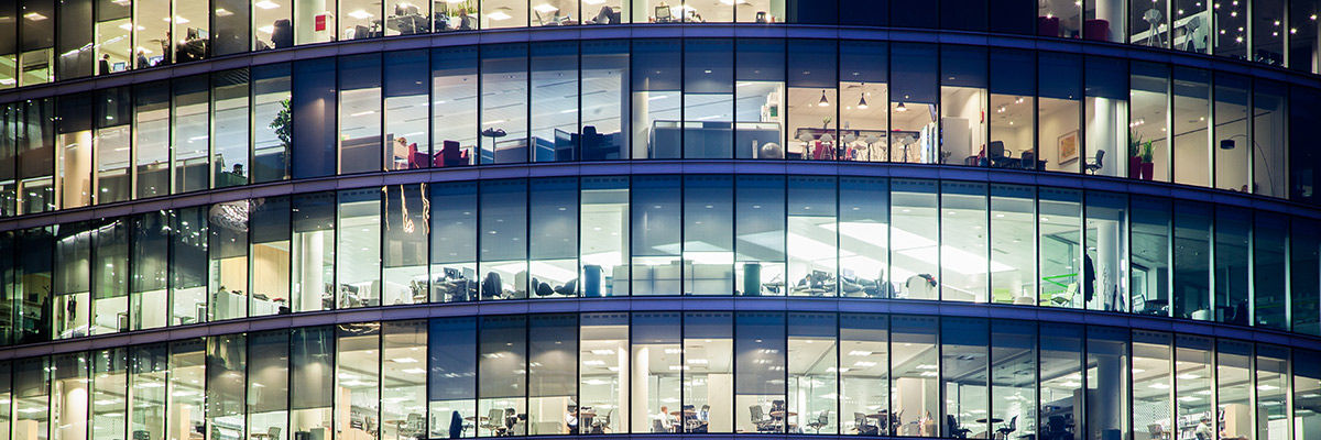 Office building light up