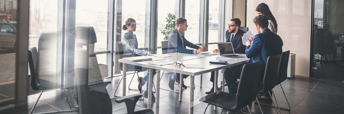 Business team meeting in conference room