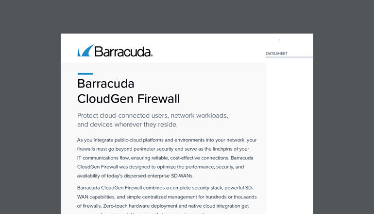 Barracuda CloudGen Firewall Thumbnail of asset available to download below
