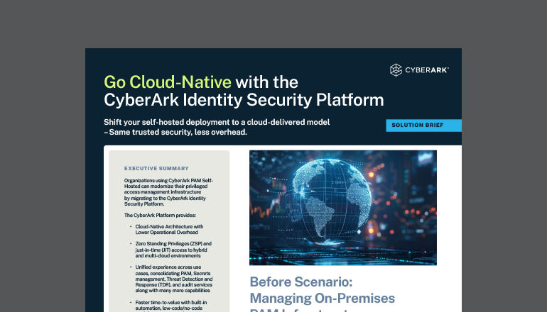 Go Cloud-Native with the CyberArk Identity Security Platform Thumbnail of asset available to download below