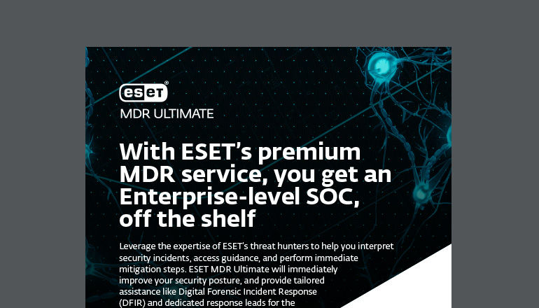 ESET MDR Ultimate Managed Security Thumbnail of asset available to download below