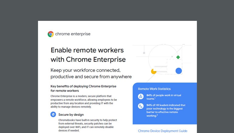 Enable Remote Workers With Chrome Enterprise cover