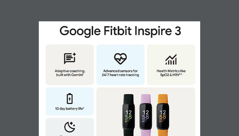 Fitbit Inspire 6 Thumbnail of asset available to download below