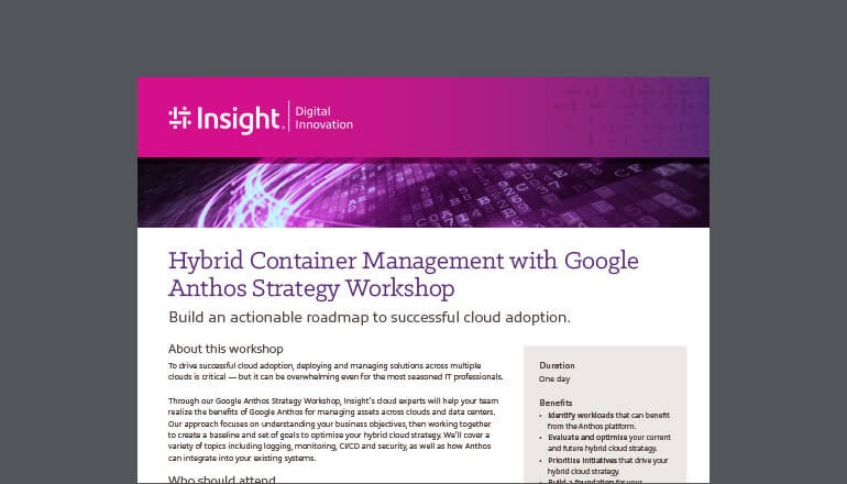 Google Anthos Strategy Workshop Datasheet cover