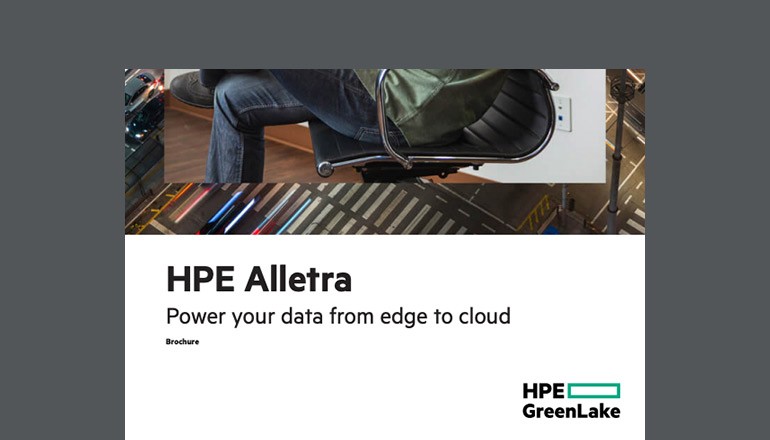 HPE Alletra: Power Your Data From Edge to Cloud Cover of asset available to download below
