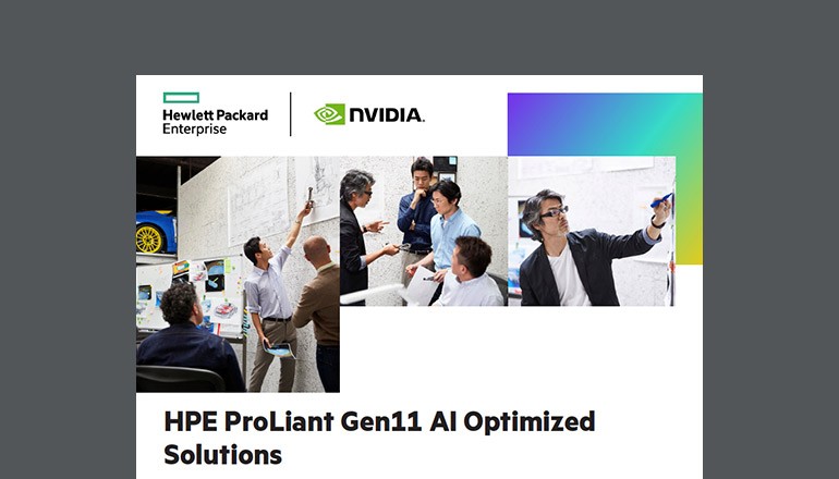 HPE ProLiant Gen11 AI Optimized Solutions Cover of asset available to download below