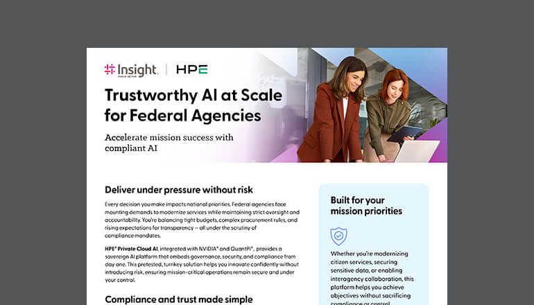 Trustworthy AI at Scale for Federal Agencies Cover of asset available to download below