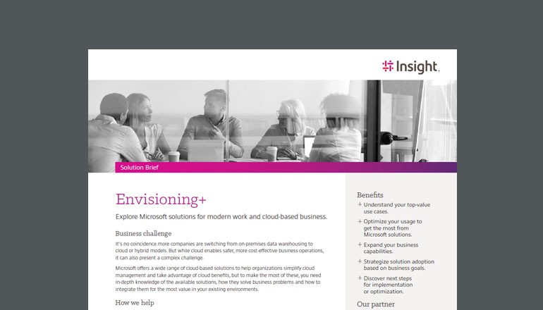Envisioning+ Thumbnail of datasheet available to download below