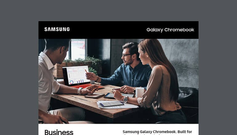 Thumbnail of Samsung Galaxy Chromebook datasheet available to download below