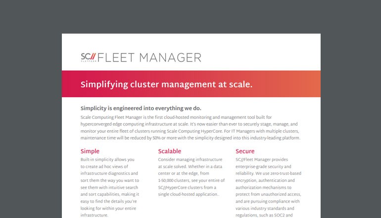 Scale Computing Fleet Manager thumbnail