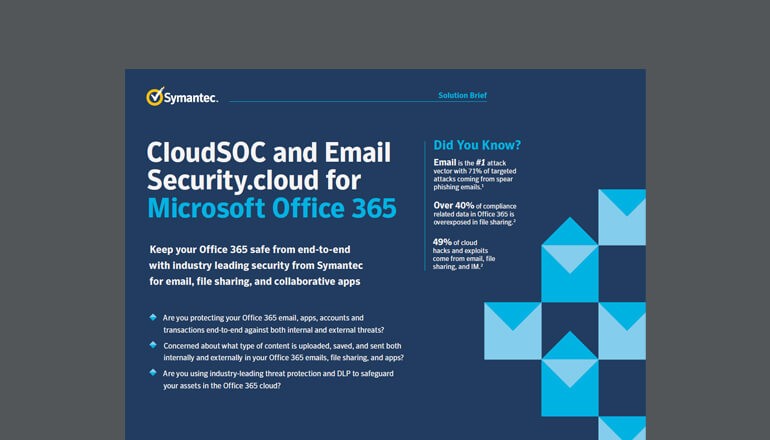 Cloud SOC & Email Security.cloud for Office 365 cover