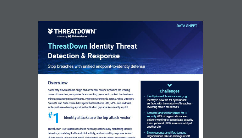 ThreatDown Identity Threat Detection & Response Thumbnail of asset available to download below