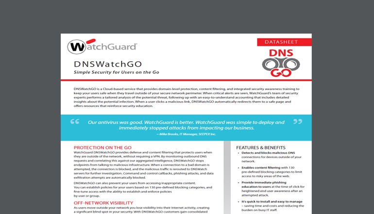 Watchguard DNSWatchGo thumbnail