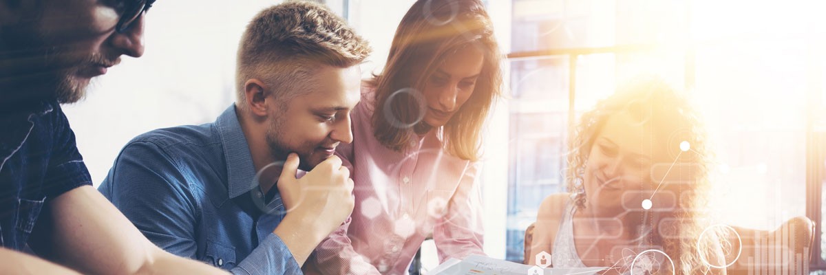 Group of business professionals in a corporate training