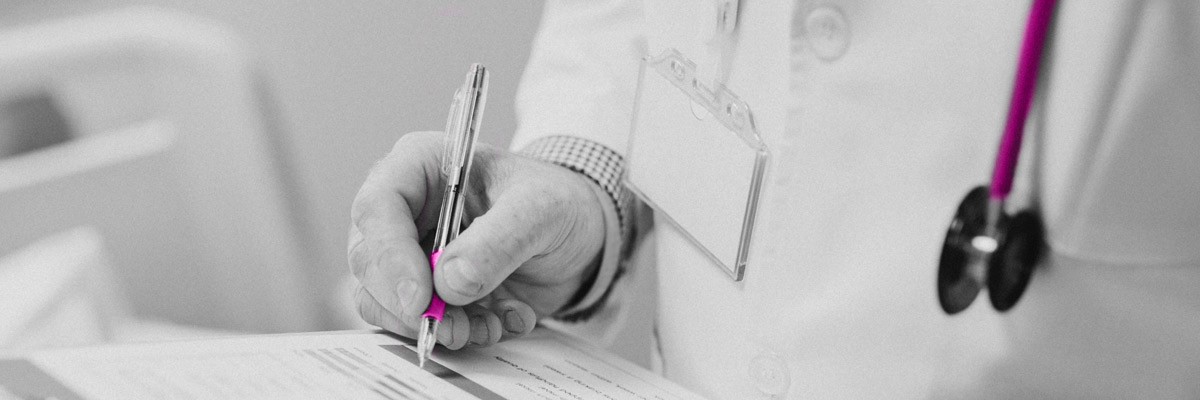 Enhancing Efficiency With Hybrid Disaster Recovery Doctor writing with fuchsia coloring