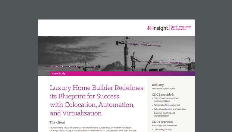 Colocation Drives Future Innovation for Home Builder cover
