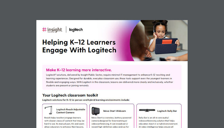 Helping K–12 Learners Engage With Logitech Thumbnail of asset available to download below