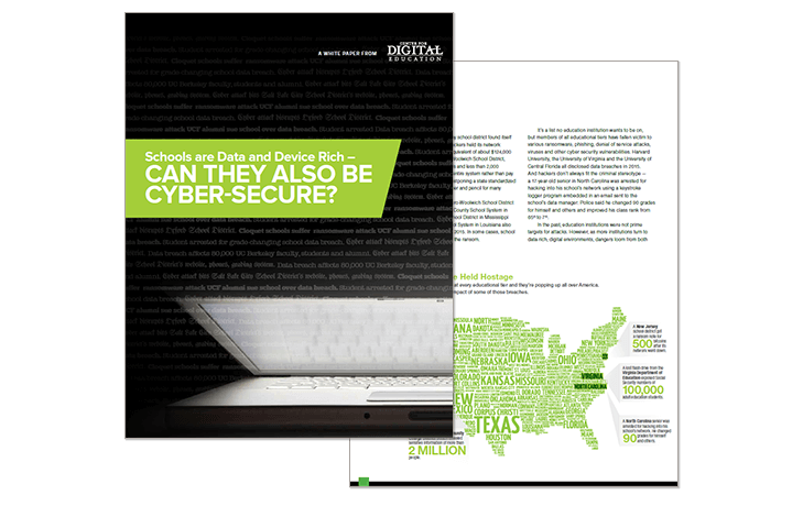 Can Schools Be Data-Rich and Cyber-Secure? Thumbnail of whitepaper available by registering to download