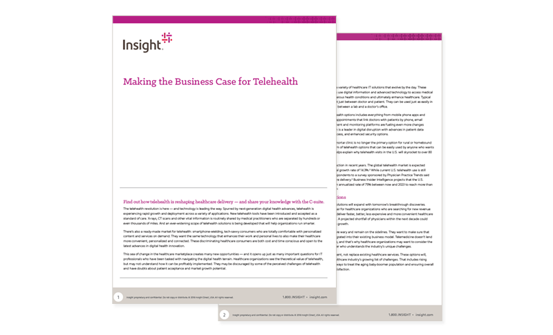 Making the Business Case for Telehealth cover