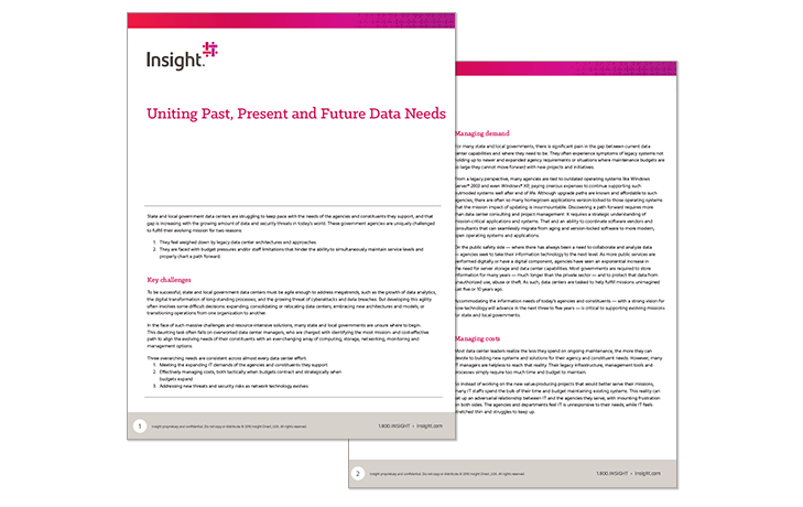 Uniting Past, Present and Future Data Needs Uniting Past, Present and Future Data Needs cover
