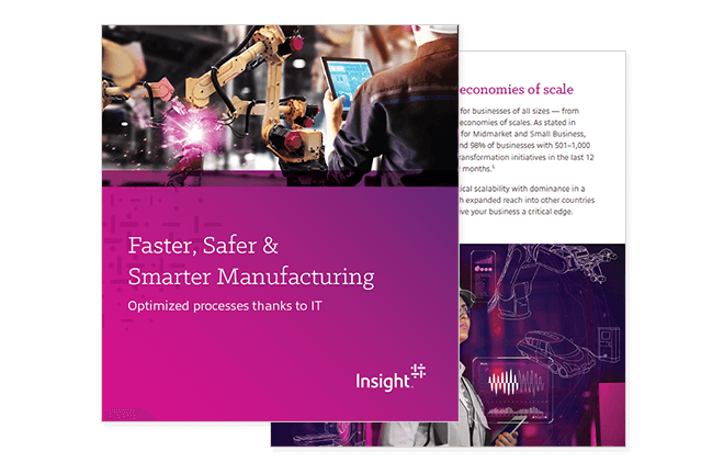 Cover of Insight's Industry 4.0 & the IIoT Add a New Level to Connectivity in Manufacturing ebook