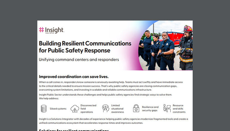 Building Resilient Communications for Public Safety Response Thumbnail of asset available to download below